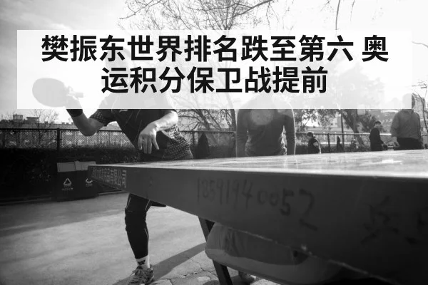 樊振东世界排名跌至第六 奥运积分保卫战提前